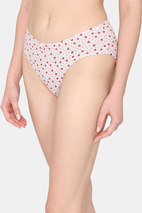 Rosaline Fleur Burst Medium Rise Full Coverage Hipster Panty (Pack of 3) - Multicolor — image 3